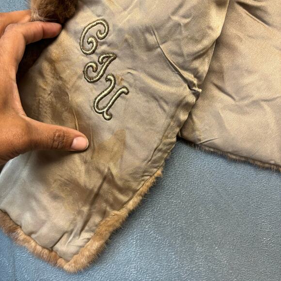 Vintage 1950's Kaufman Bros Fur Stole Mob Wife Glam Runway Fabulous Old Money - Picture 6 of 9